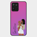 Customize Pet Name Glass Case For Realme C35