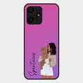 Customize Pet Name Glass Case For Redmi 12 5G