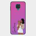 Customize Pet Name Glass Case For Redmi Note 10 Lite