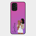 Customize Pet Name Glass Case For Redmi Note 10