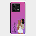 Customize Pet Name Glass Case For Redmi Note 13 5G