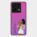 Customize Pet Name Glass Case For Redmi Note 13 Pro 5G