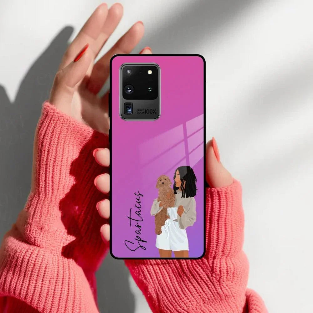 Customize Pet Name Glass Case For Samsung - ShopOnCliQ