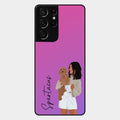Customize Pet Name Glass Case For Samsung Galaxy S21 Ultra
