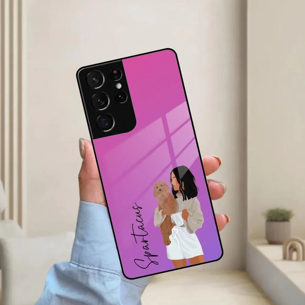 Customize Pet Name Glass Case For Samsung - ShopOnCliQ