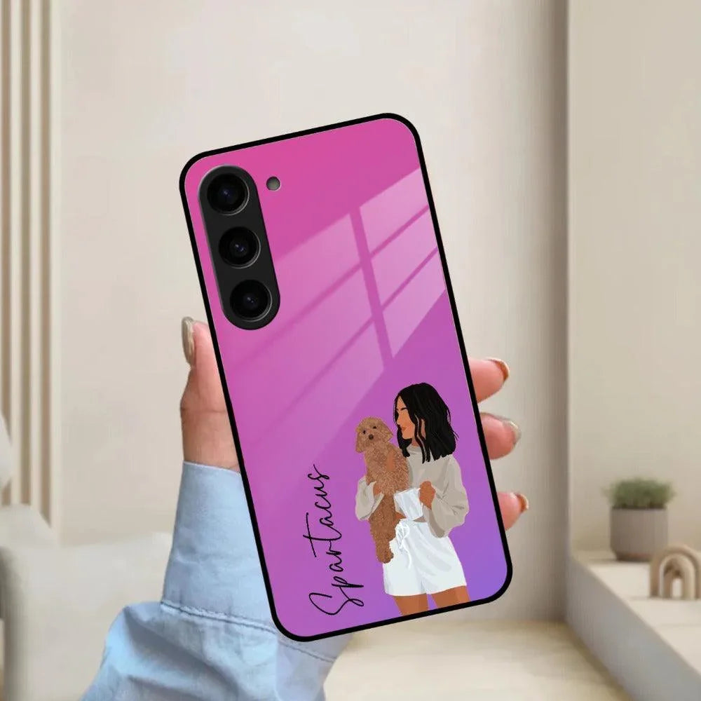 Customize Pet Name Glass Case For Samsung - ShopOnCliQ
