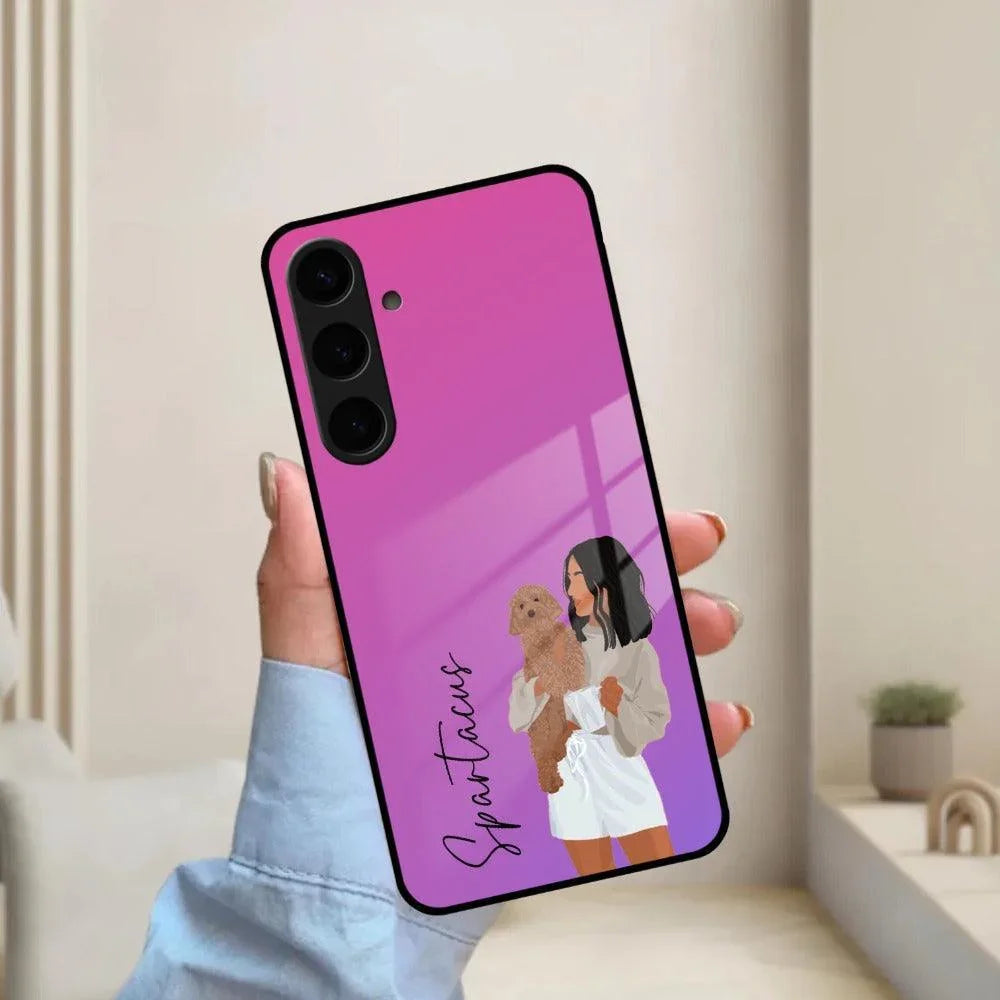 Customize Pet Name Glass Case For Samsung - ShopOnCliQ