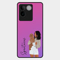 Customize Pet Name Glass Case For Vivo T2 Pro 5G