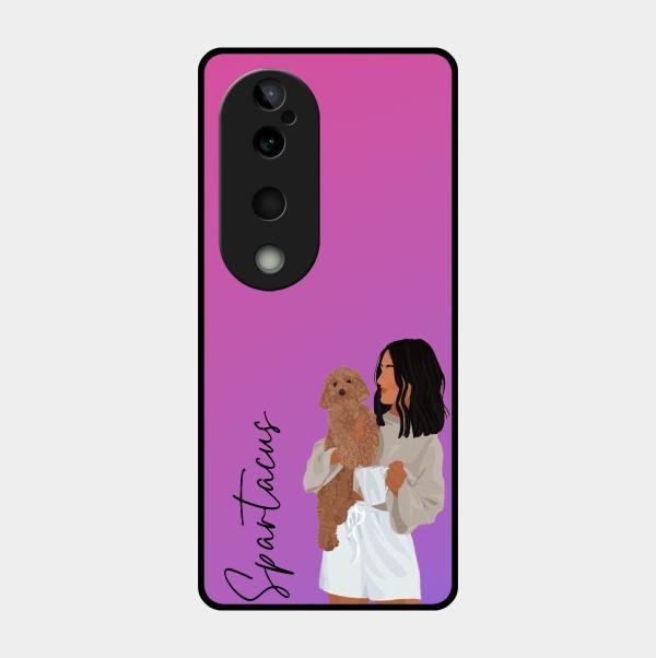 Customize Pet Name Glass Case For Vivo T3 Ultra