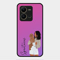 Customize Pet Name Glass Case For Vivo V25 5G