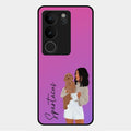 Customize Pet Name Glass Case For Vivo V29 5G