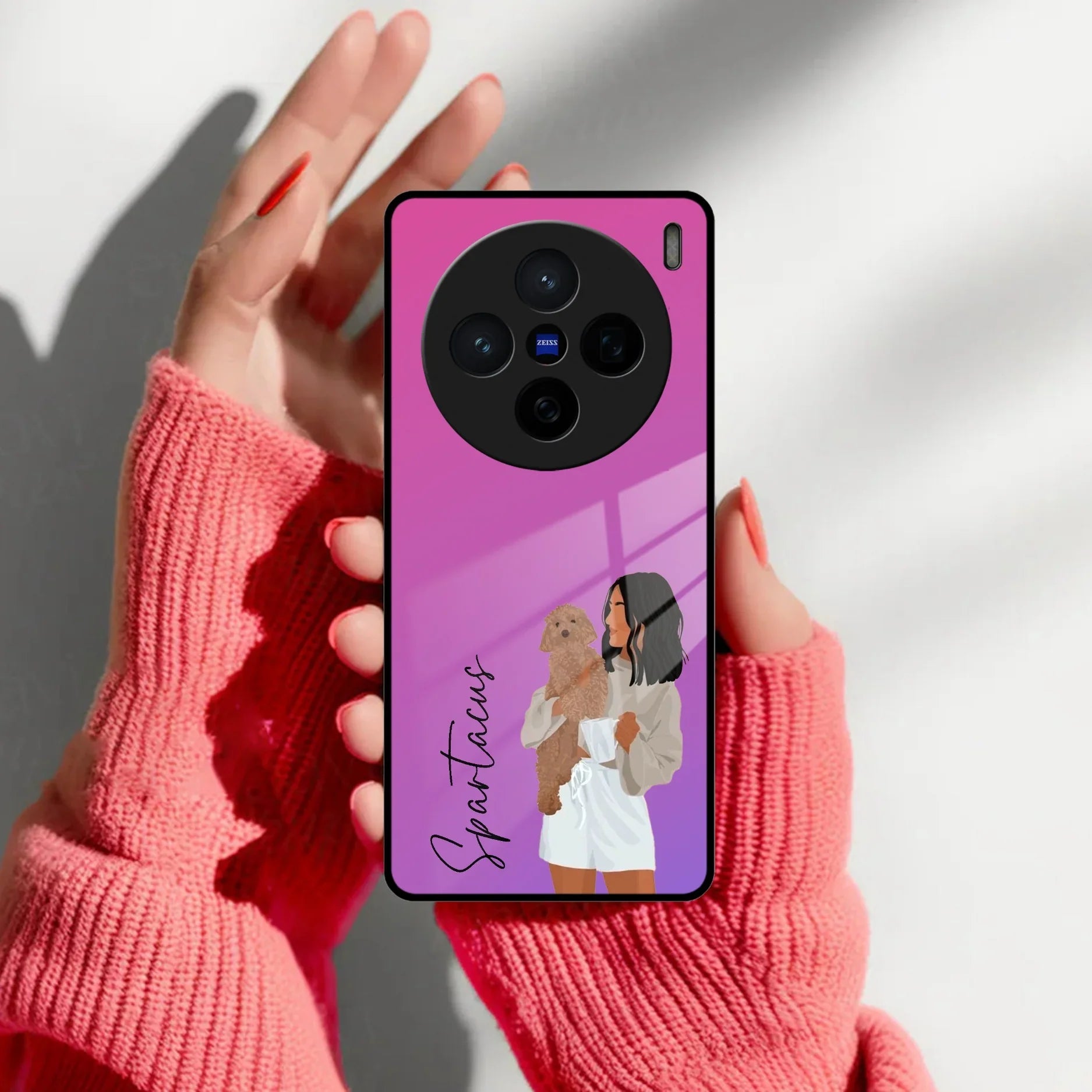 Customize Pet Name Glass Case For Vivo - ShopOnCliQ