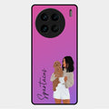 Customize Pet Name Glass Case For Vivo X90 Pro 5G