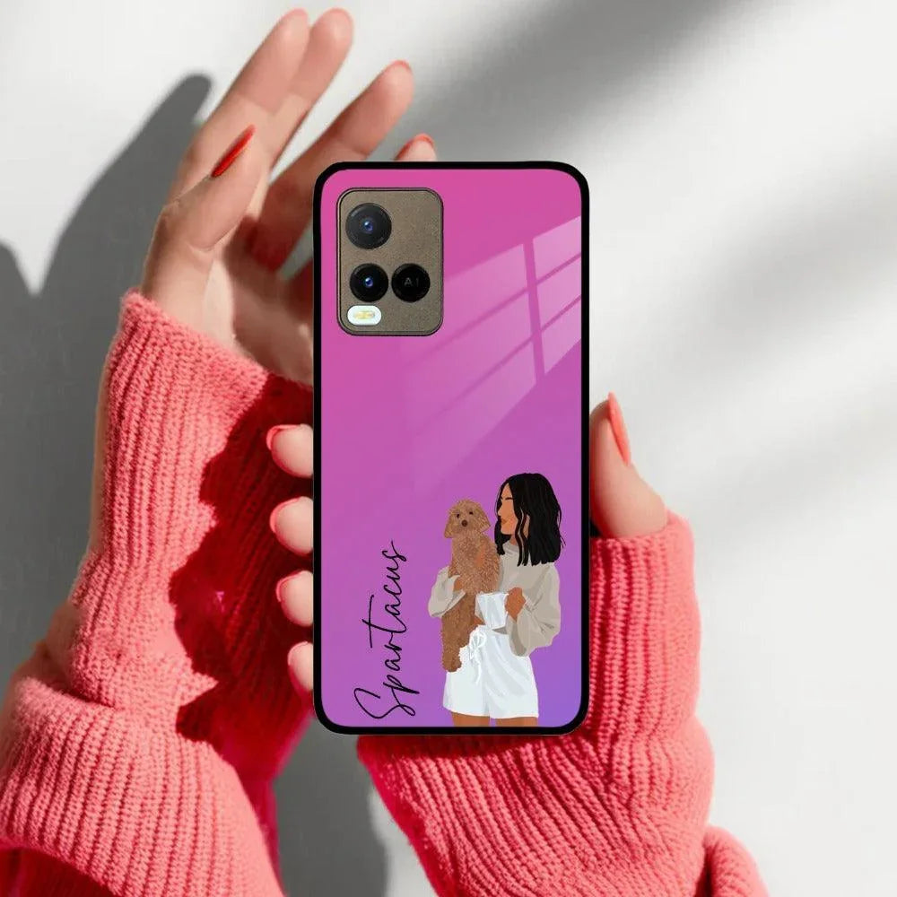 Customize Pet Name Glass Case For Vivo - ShopOnCliQ