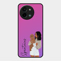 Customize Pet Name Glass Case For Vivo Y58 5G