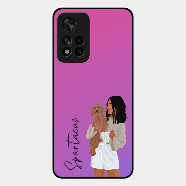 Customize Pet Name Glass Case For Xiaomi 11I 5G