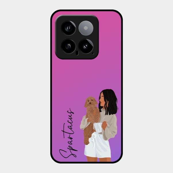 Customize Pet Name Glass Case For Xiaomi 14 5G