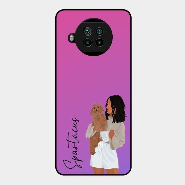 Customize Pet Name Glass Case For Xiaomi Mi 10I 5G