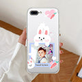 Customize Photo Transparent Silicon Case For iPhone 7 Plus / iPhone 8 Plus