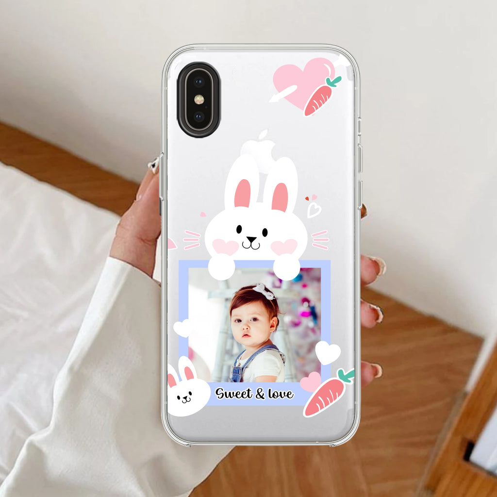 Customize Photo Anti Yellow Clear Case For iPhone Xs Max