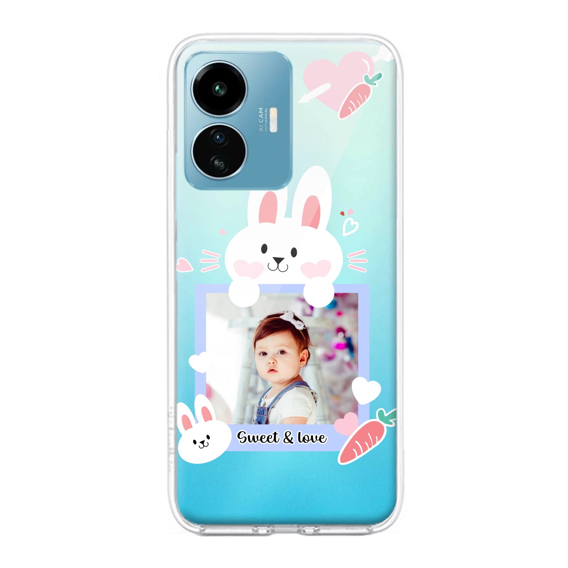 Customize Photo Transparent Silicon Case For iQOO Z6 Lite 5G