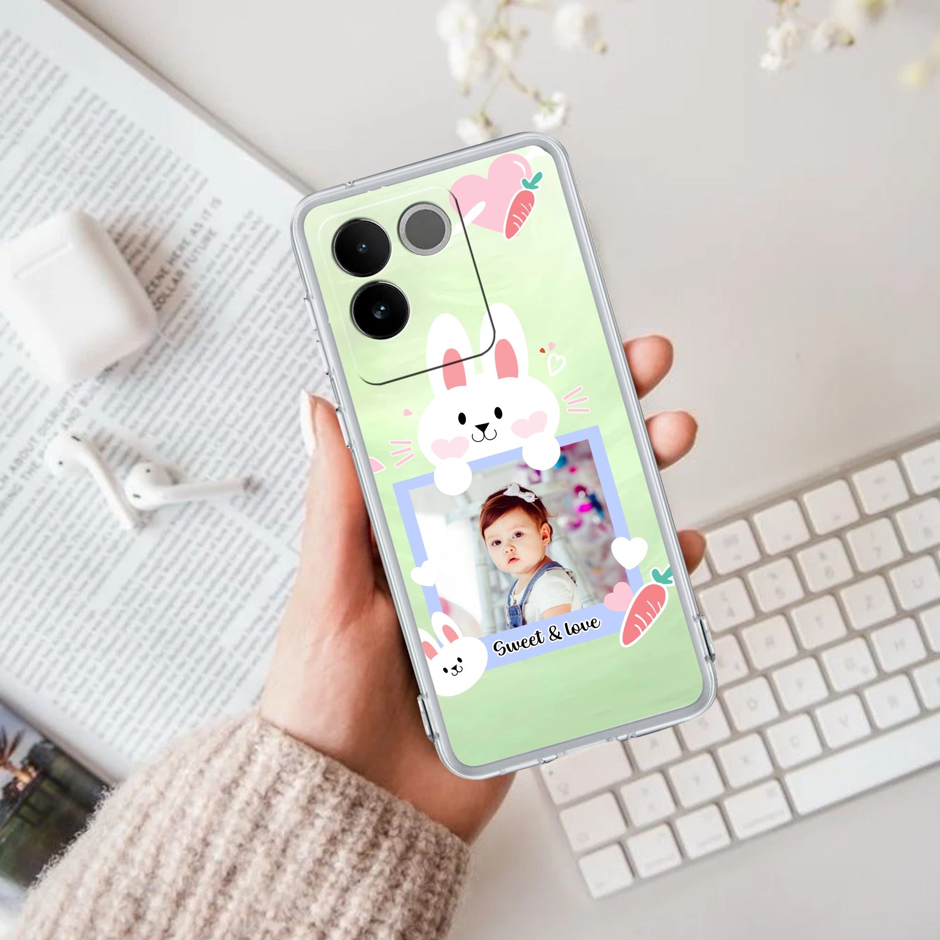 Customize Photo Transparent Silicon Case For iQOO Z7 Pro 5G