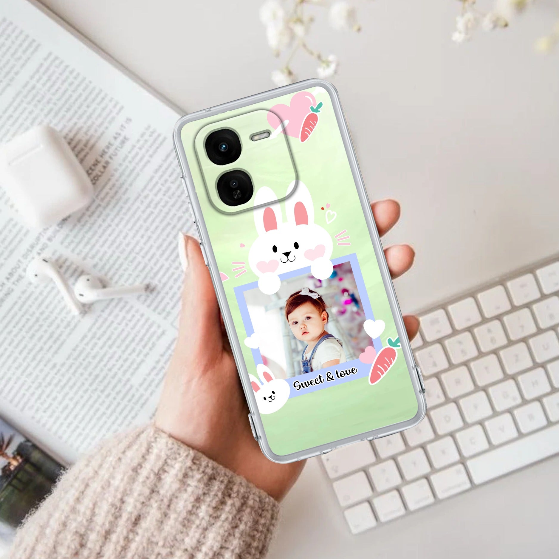 Customize Photo Transparent Silicon Case For iQOO Z9x 5G