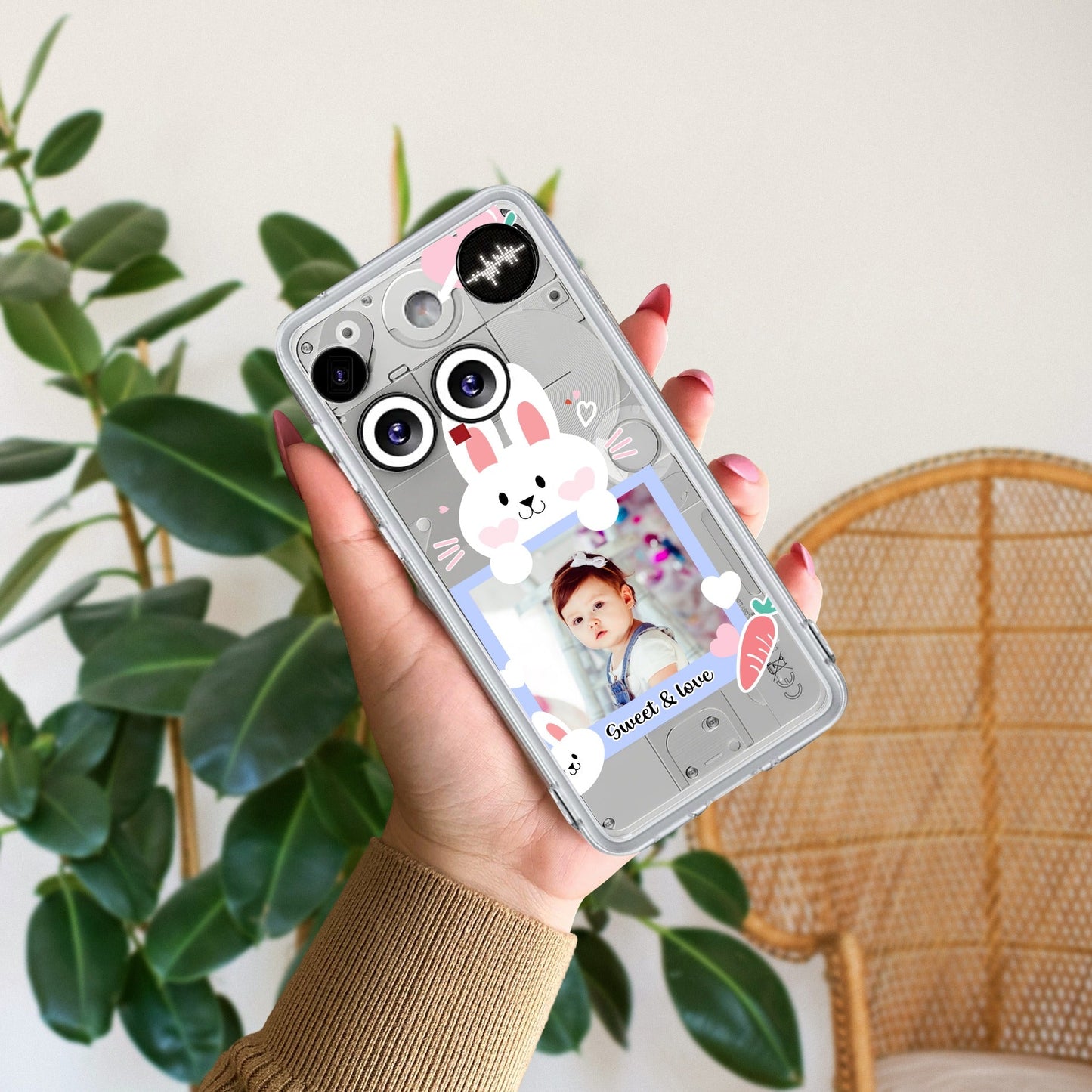 Customize Photo Transparent Silicon Case For Nothing