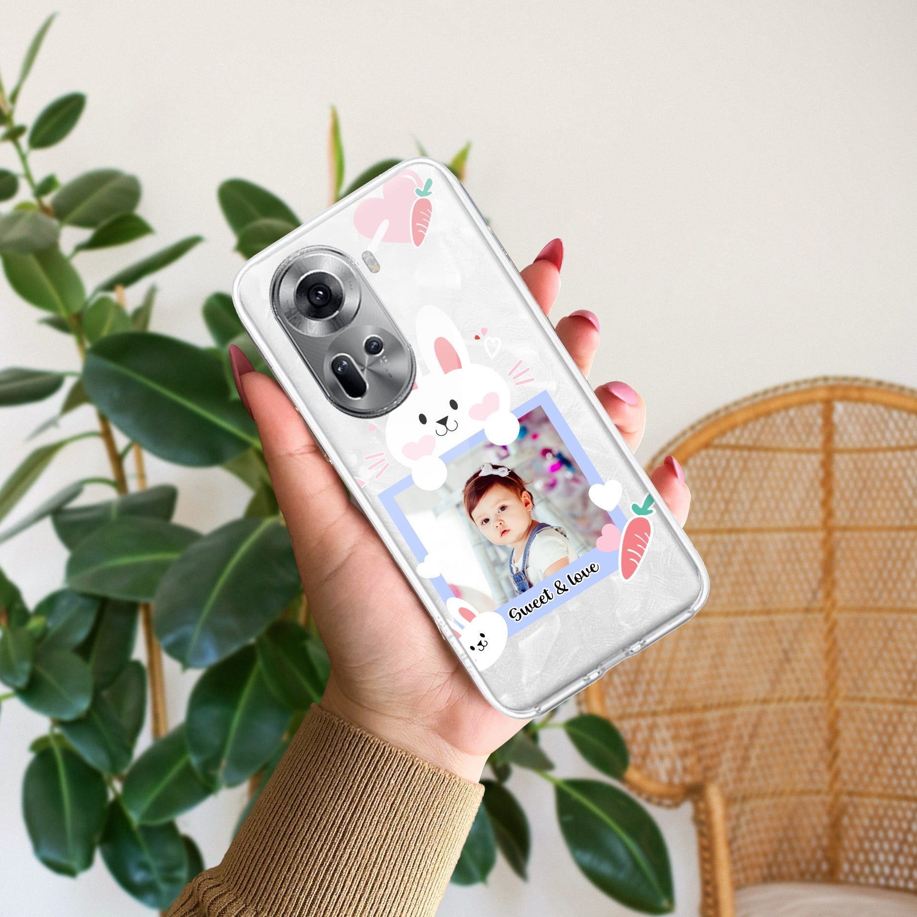Customize Photo Transparent Silicon Case For Oppo Reno 11 5G