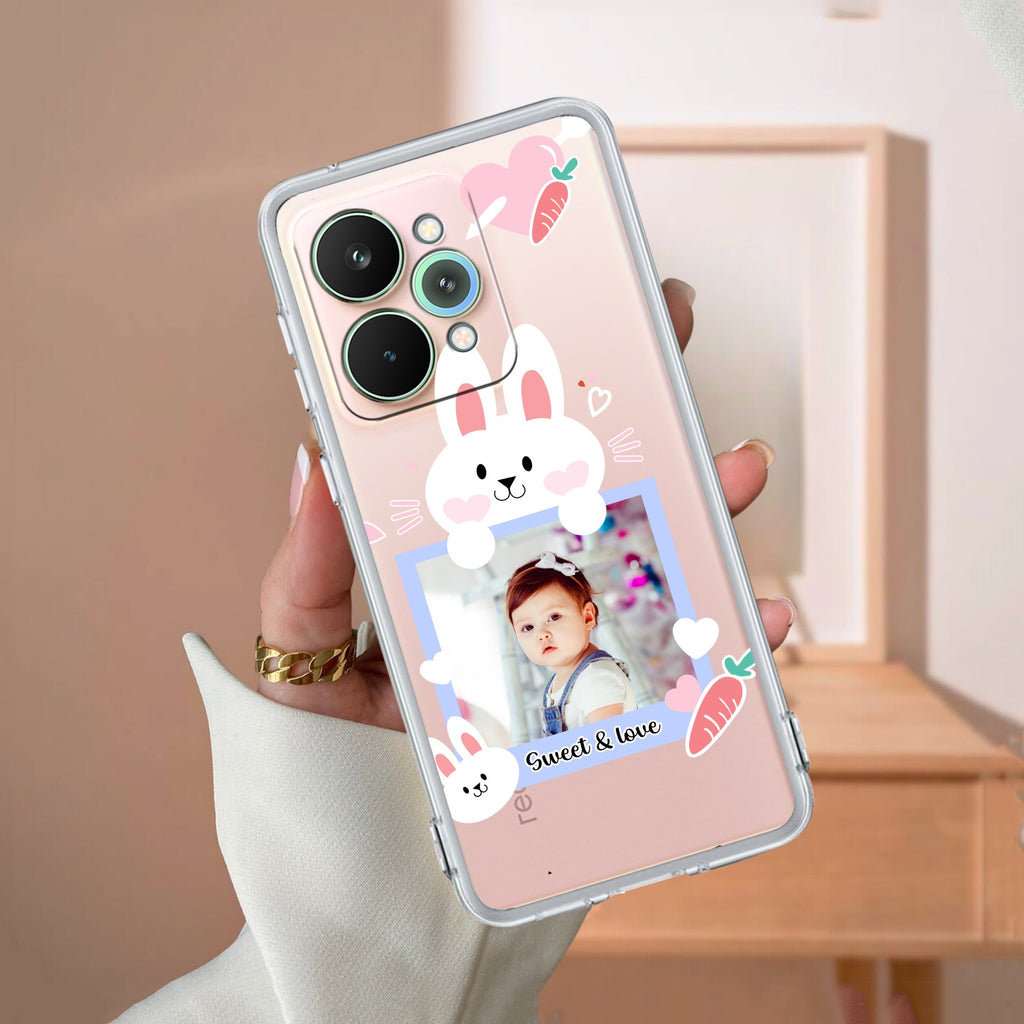 Customize Photo Transparent Silicon Case For Realme/Narzo