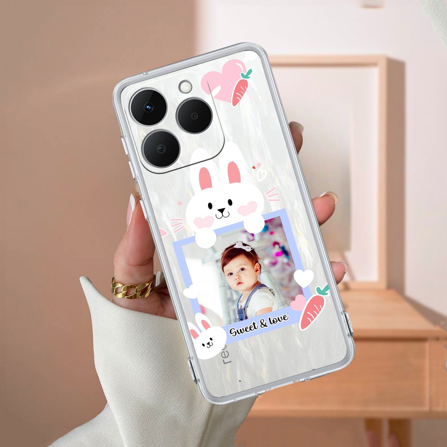 Customize Photo Transparent Silicon Case For Realme/Narzo