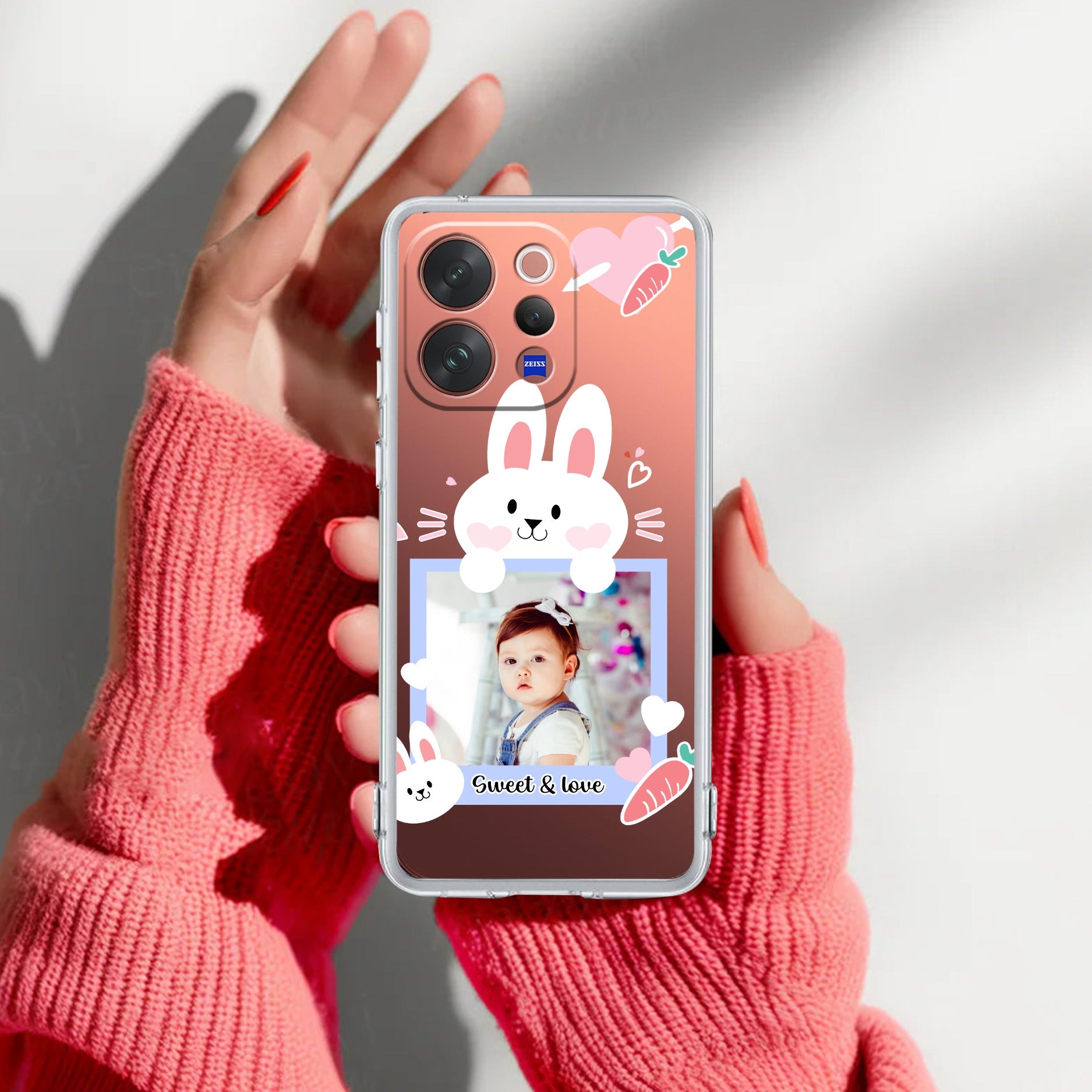 Customize Photo Transparent Silicon Case For Vivo V70 Elite 5G