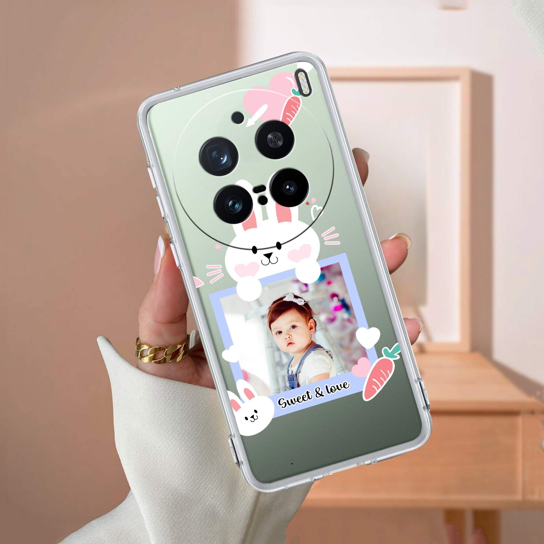 Customize Photo Transparent Silicon Case For Vivo