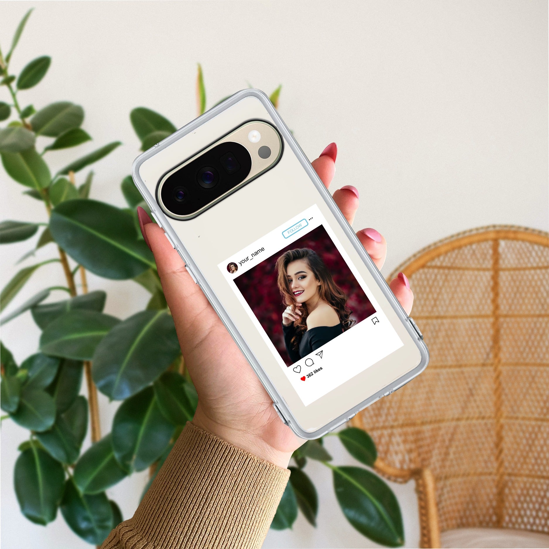 Customize Photo With Name Transparent Silicon Case For Google - ShopOnCliQ