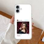 Customize Photo With Name  Anti Yellow Clear Case For iPhone 17
