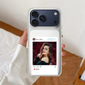 Customize Photo With Name  Anti Yellow Clear Case For iPhone 17 Pro Max