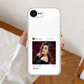Customize Photo With Name  Anti Yellow Clear Case For iPhone 17e