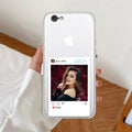 Customize Photo With Name  Anti Yellow Clear Case For iPhone 7 / iPhone 8 / iPhone Se 2020