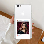 Customize Photo With Name  Anti Yellow Clear Case For iPhone 7 / iPhone 8 / iPhone Se 2020