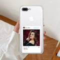 Customize Photo With Name  Transparent Silicon Case For iPhone 7 Plus / iPhone 8 Plus