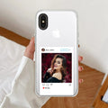 Customize Photo With Name  Transparent Silicon Case For iPhone XR