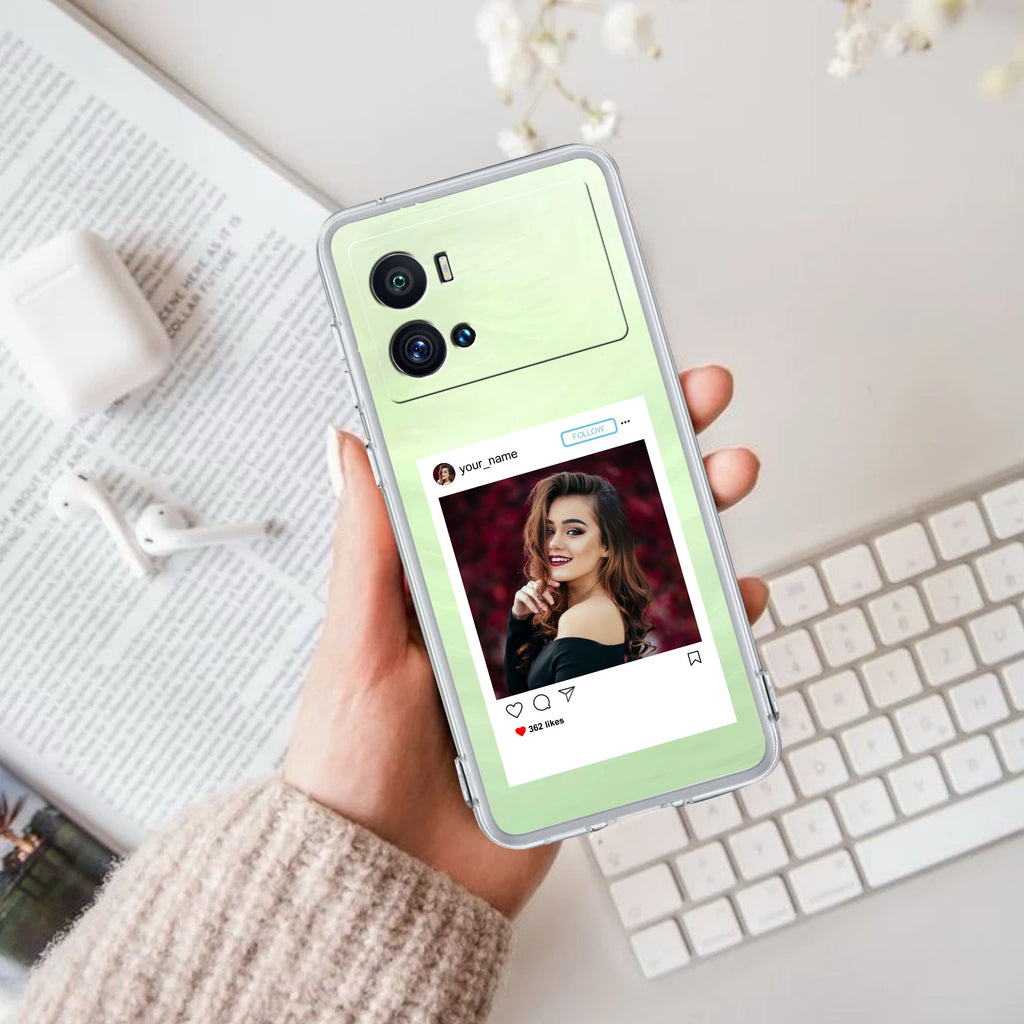 Customize Photo With Name Anti Yellow Case For iQOO 9 Pro 5G