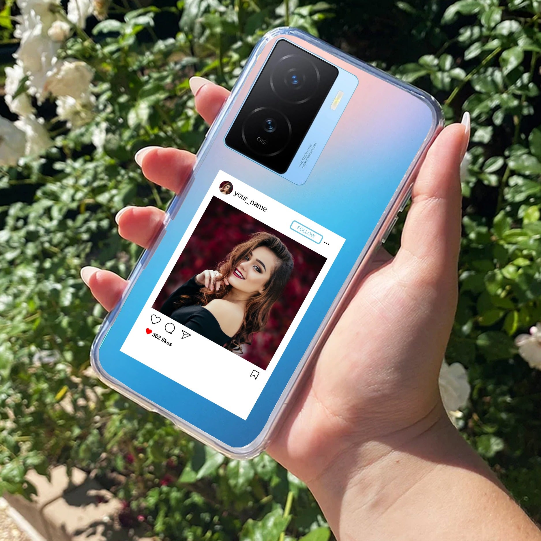 Customize Photo With Name Transparent Silicon Case For iQOO Neo 10R 5G