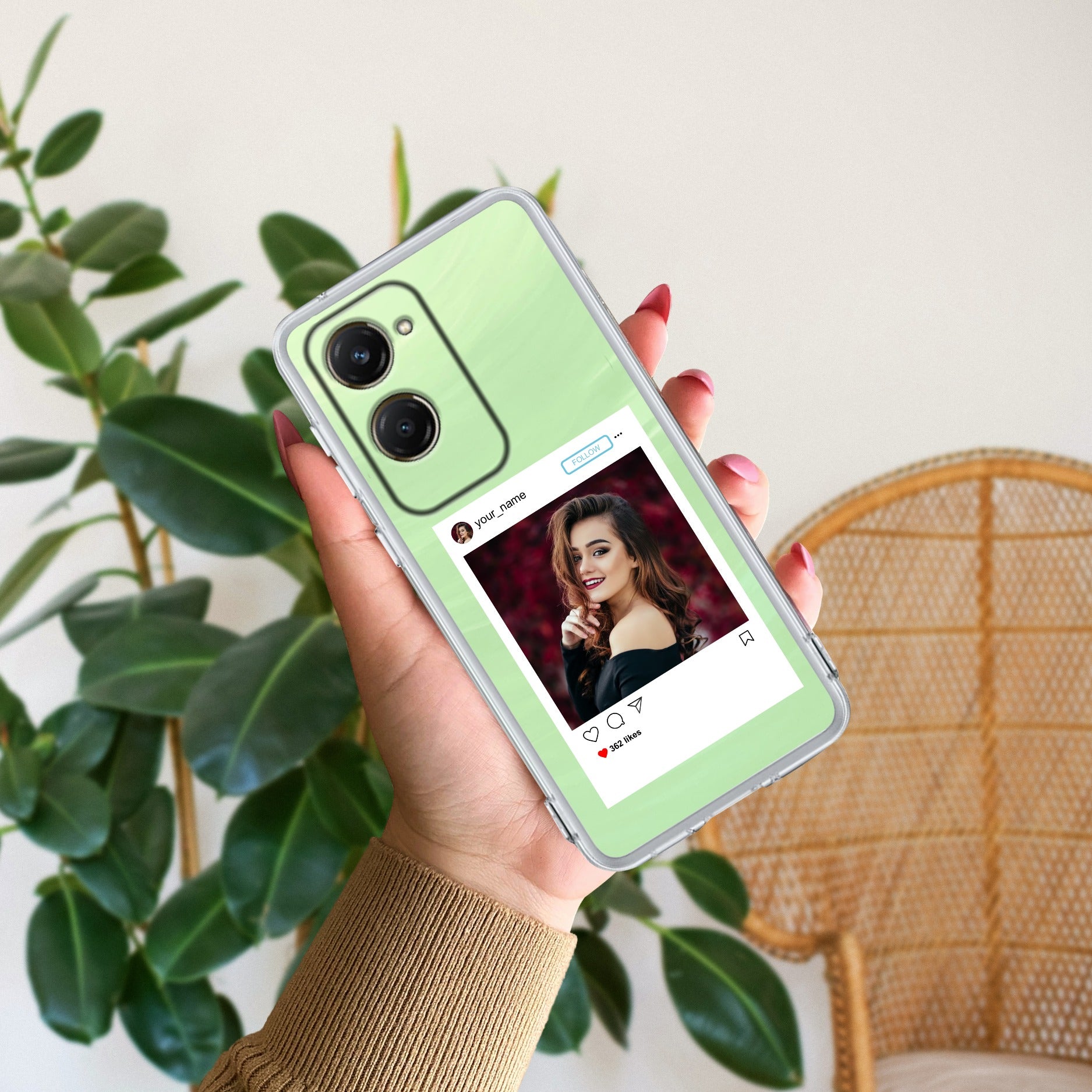 Customize Photo With Name Transparent Silicon Case For iQOO