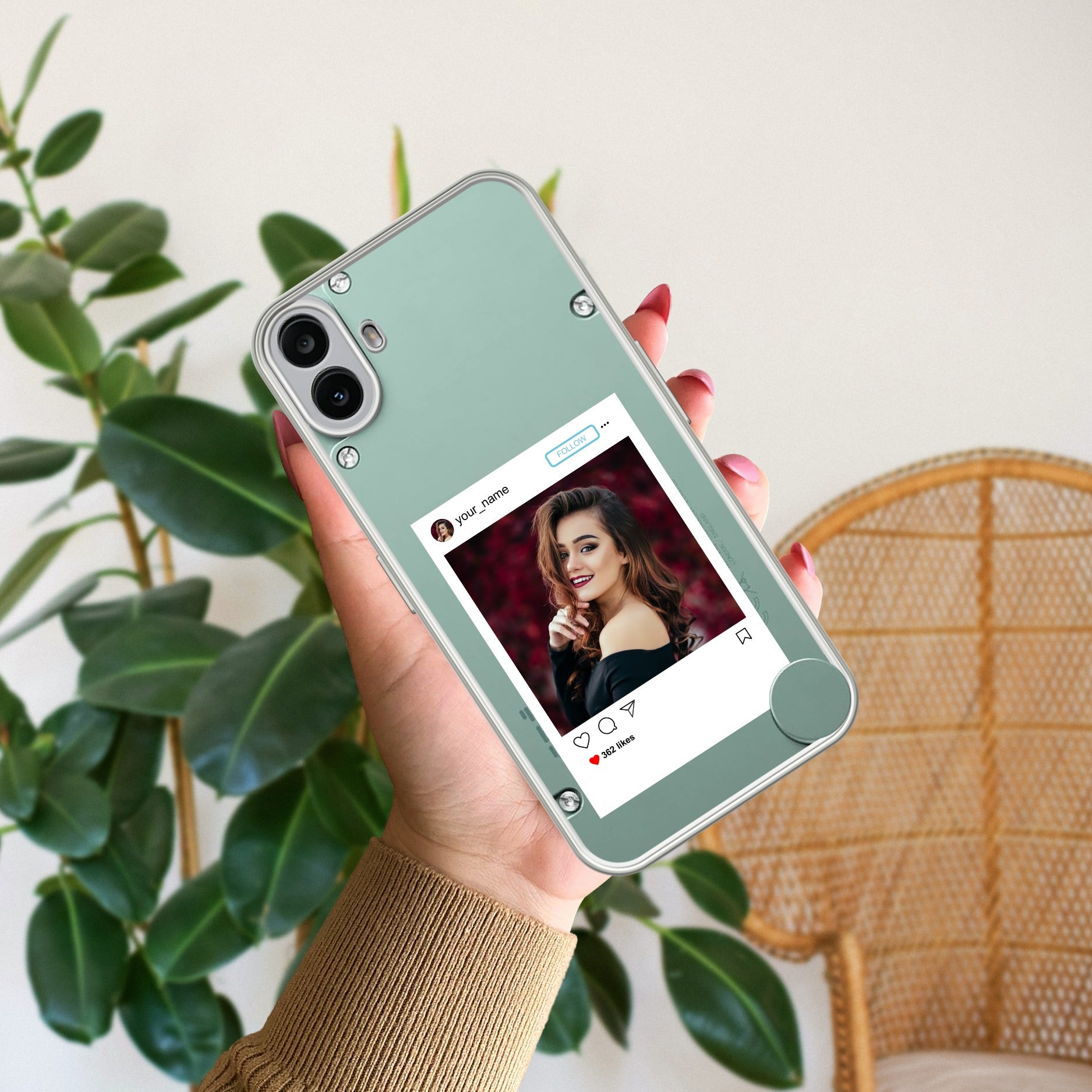 Customize Photo With Name Anti Yellow Case For CMF Nothing Phone 1 5G