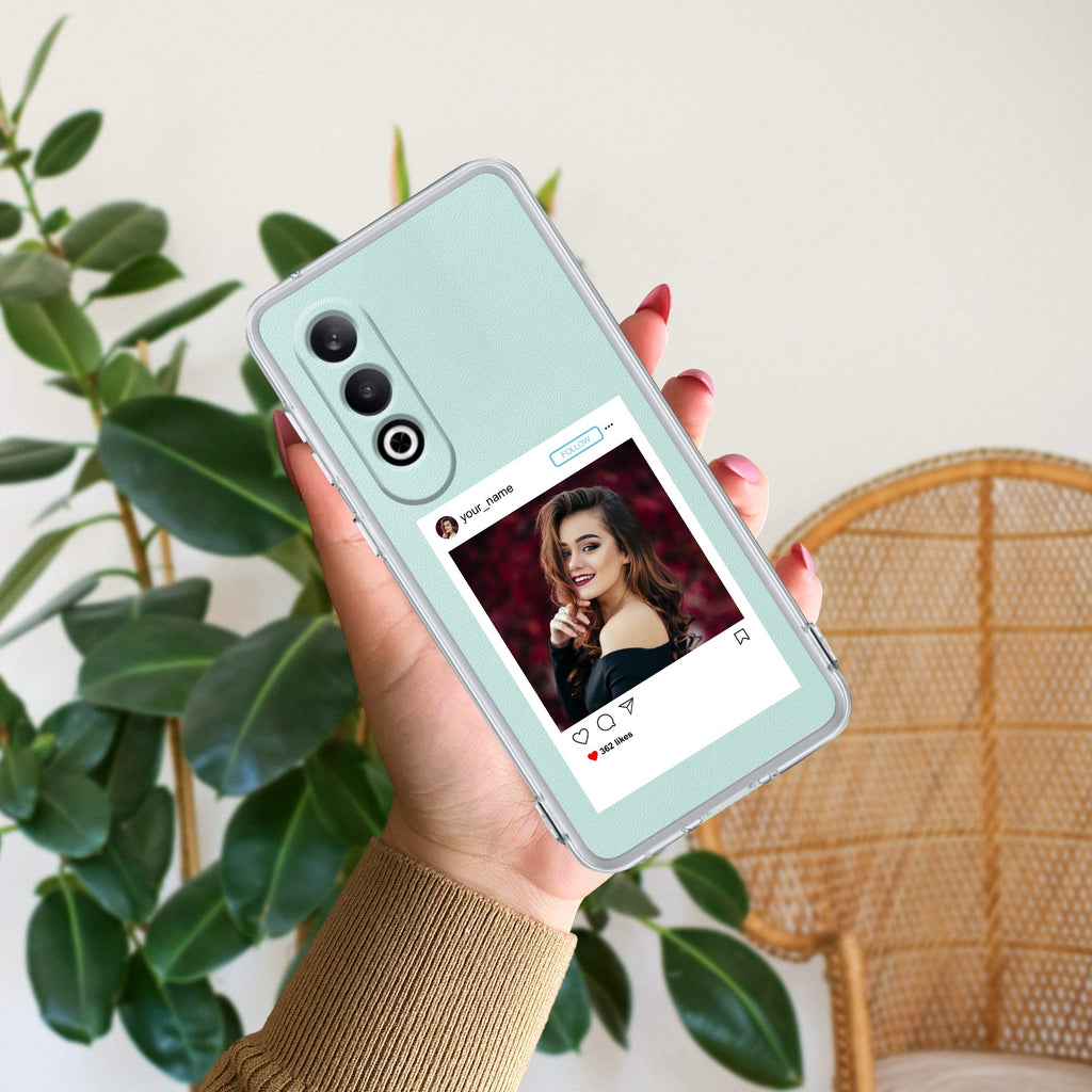 Customize Photo With Name Transparent Silicon Case For OnePlus Nord CE 4 5G