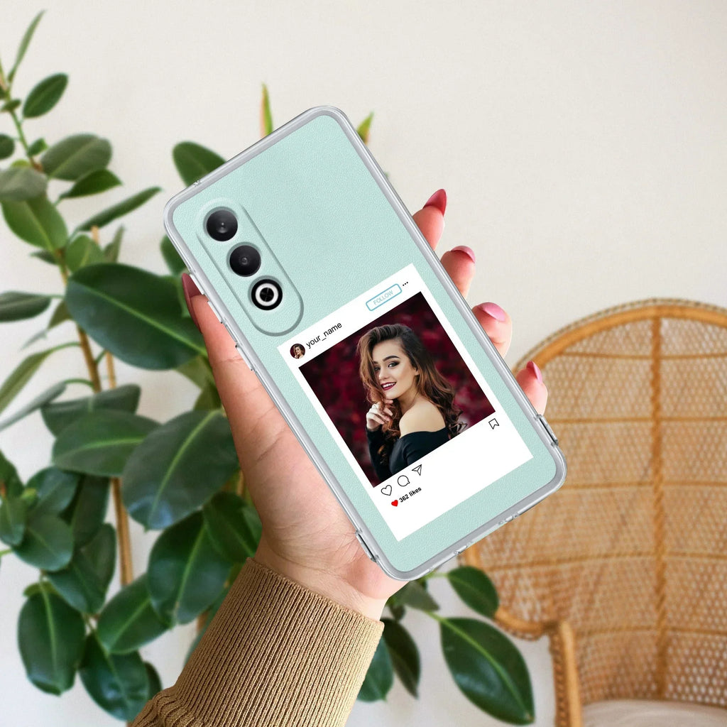 Customize Photo With Name Transparent Silicon Case For OnePlus