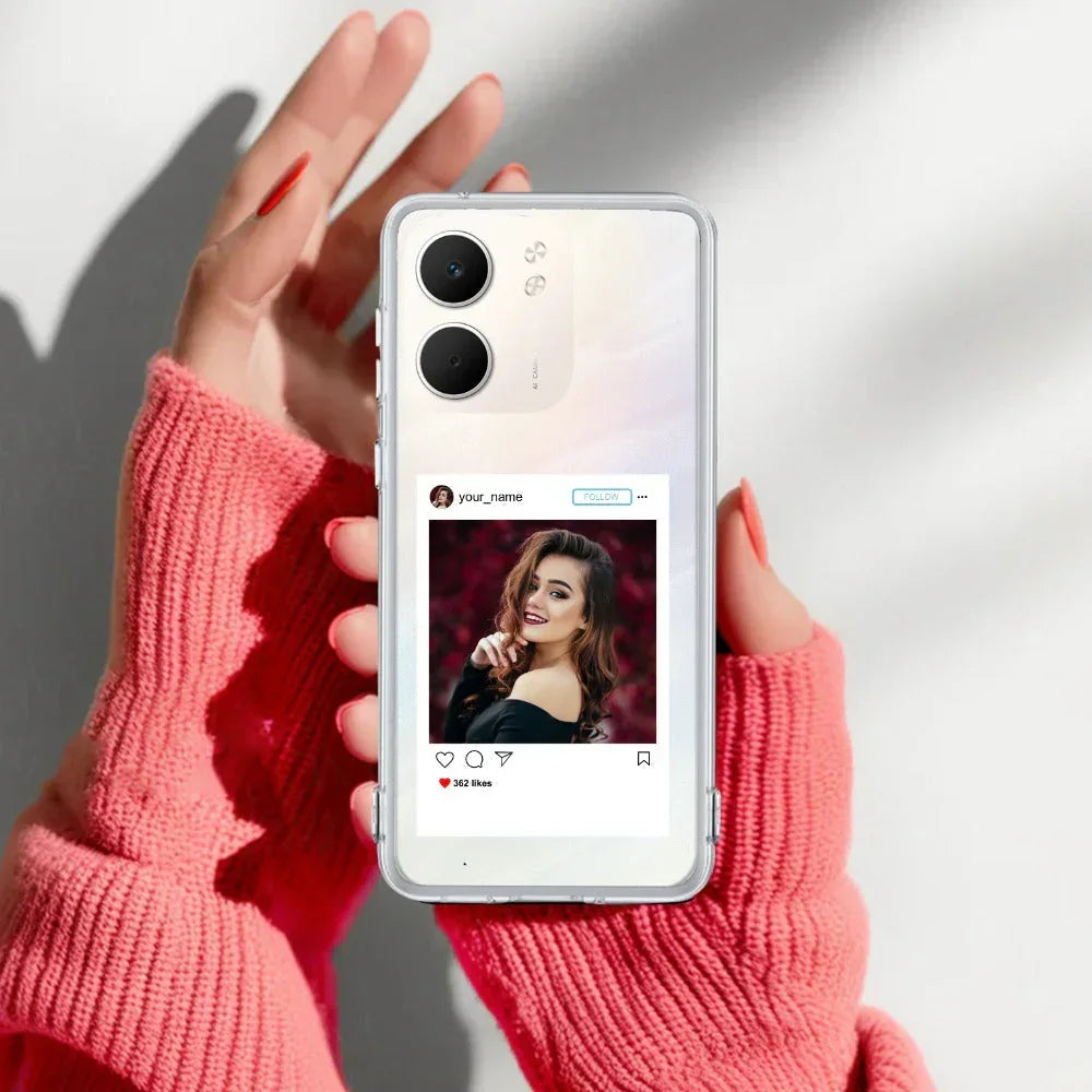 Customize Photo With Name Transparent Silicon Case For Oppo A5X 5G