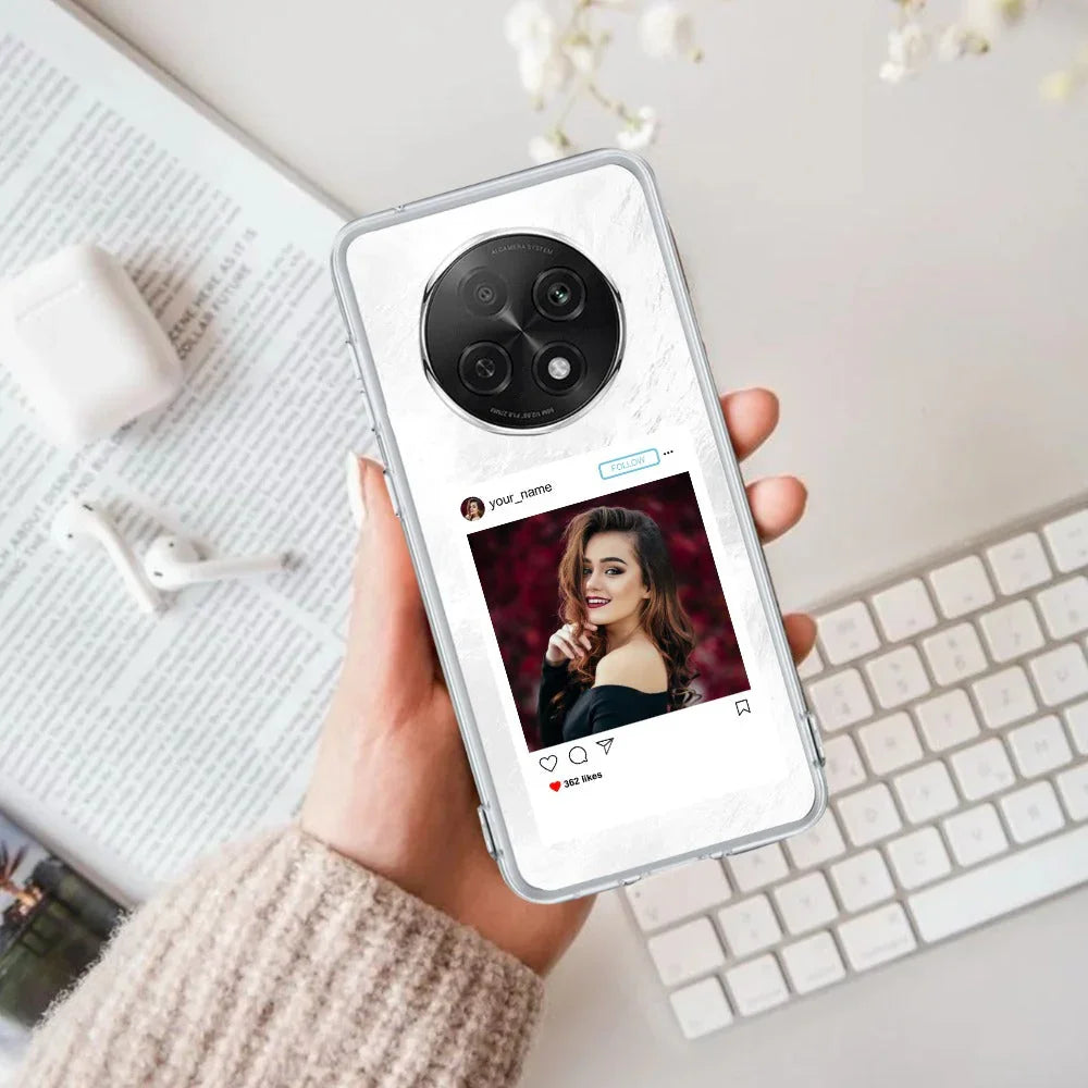 Customize Photo With Name Transparent Silicon Case For Oppo - ShopOnCliQ