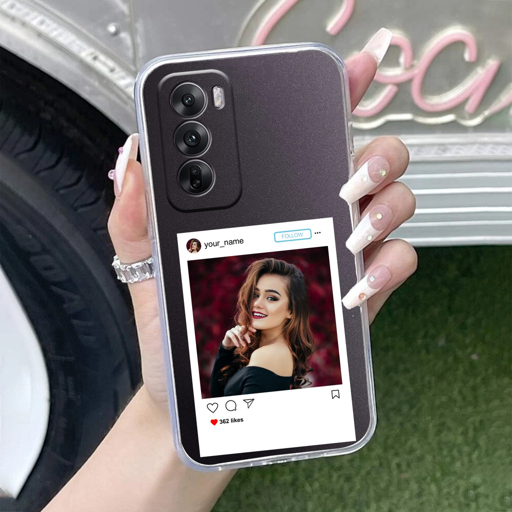 Customize Photo With Name Anti Yellow Case For Oppo Reno 12 5G